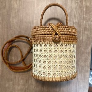 Hand made straw bag